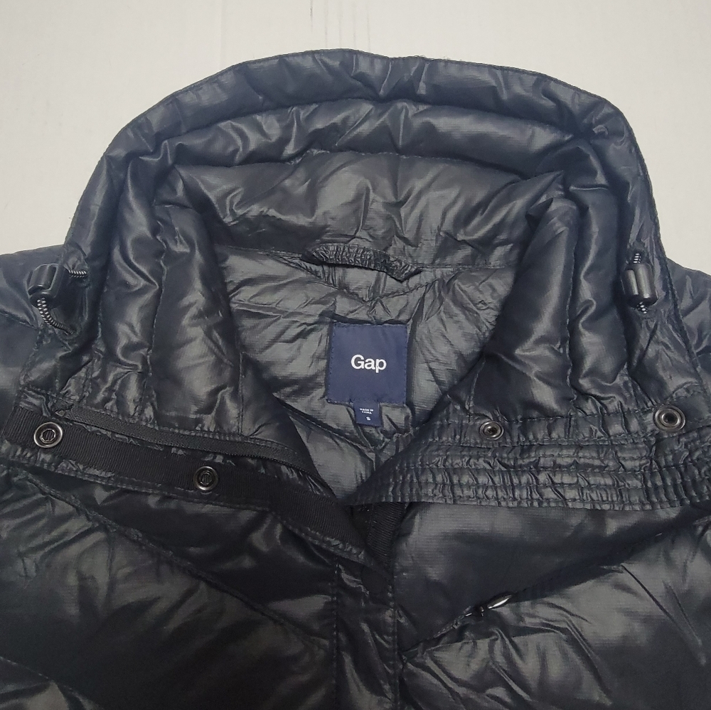 Gap Black Down Puffer Coat Jacket - image 7
